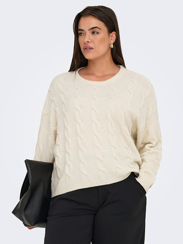 CARJEANETT - Plus Size Genser fra Only Carmakoma