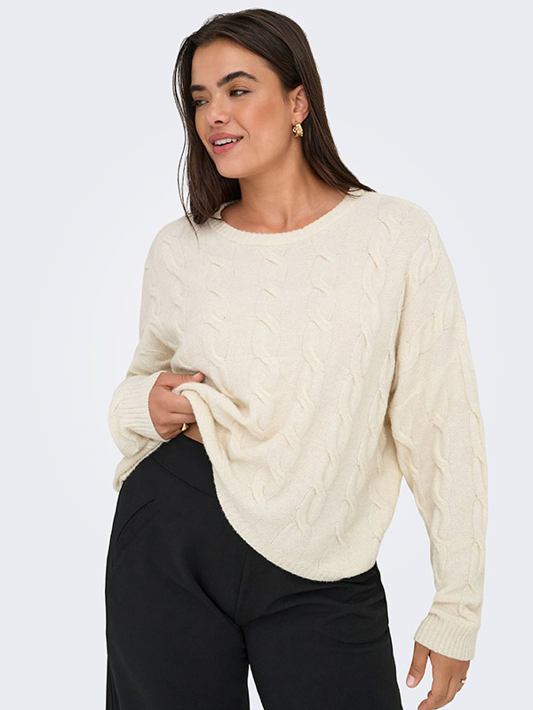 CARJEANETT - Plus Size Genser fra Only Carmakoma