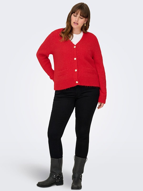 CARMAGGIE - Plus Size Cardigan fra Only Carmakoma