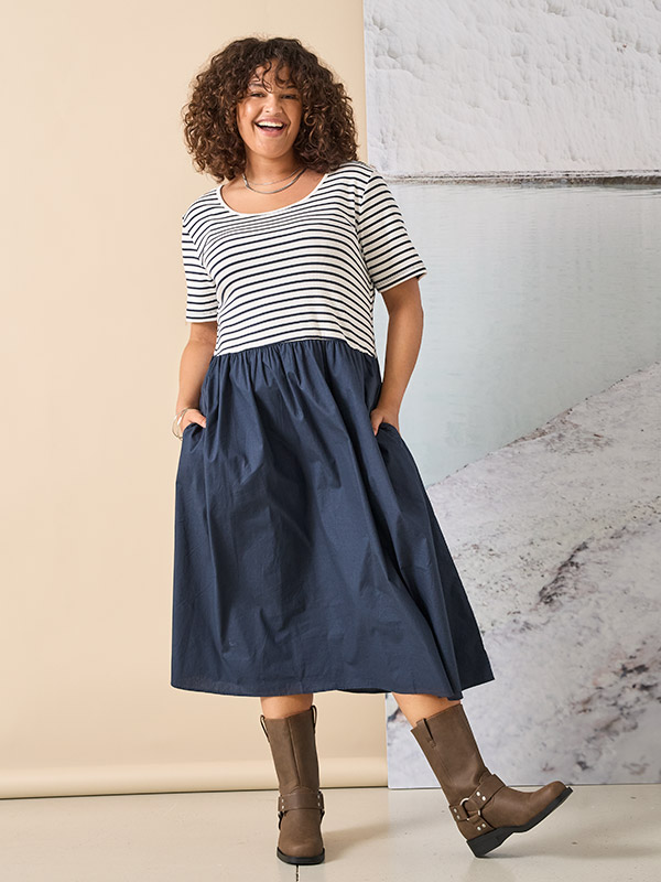 CARBEE - Plus Size Kjole fra Only Carmakoma