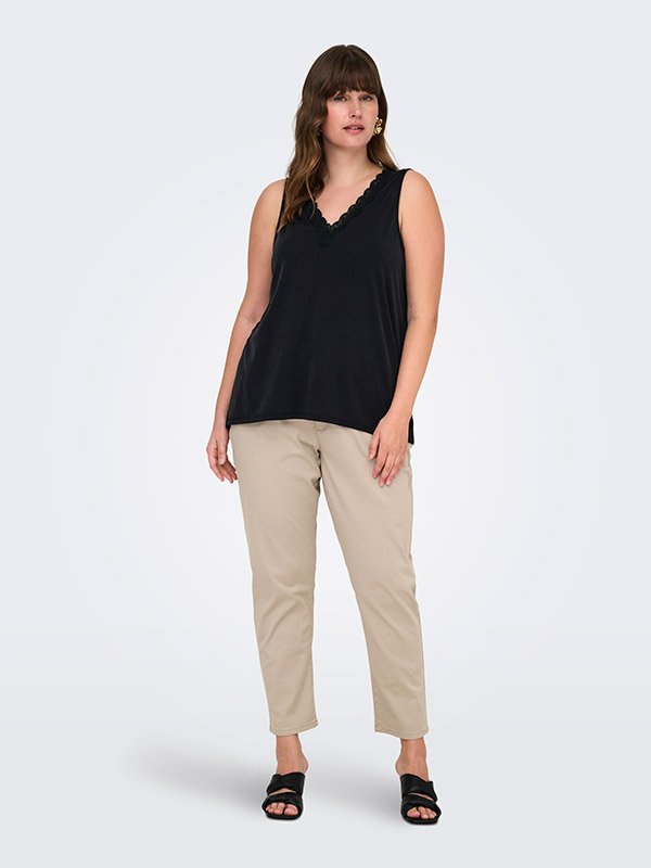 CARFREE - Plus Size Topp fra Only Carmakoma