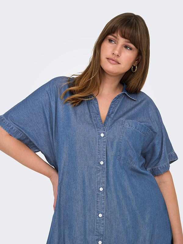 CARPENNA - Plus Size Skjorte fra Only Carmakoma