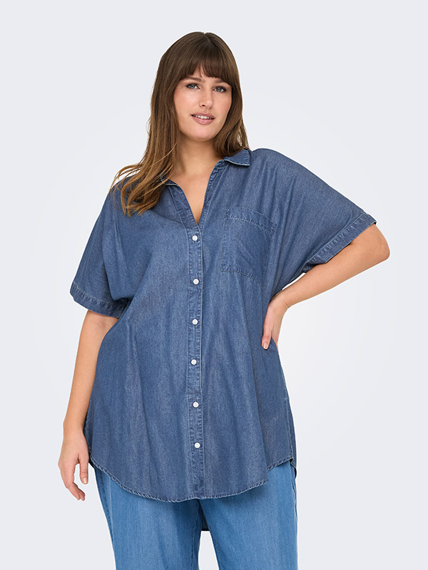 CARPENNA - Plus Size Skjorte fra Only Carmakoma