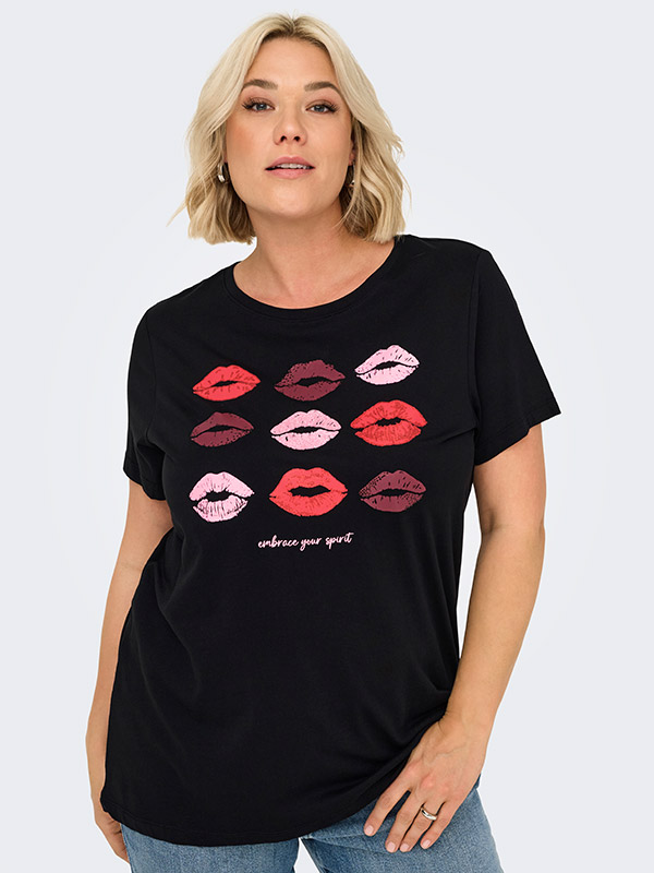 CARSIMONE - Plus Size T-shirt fra Only Carmakoma