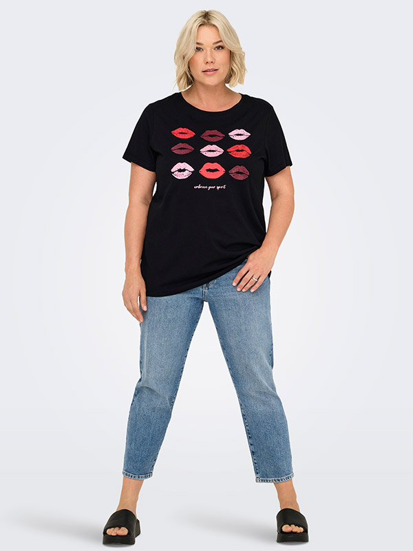 CARSIMONE - Plus Size T-shirt fra Only Carmakoma