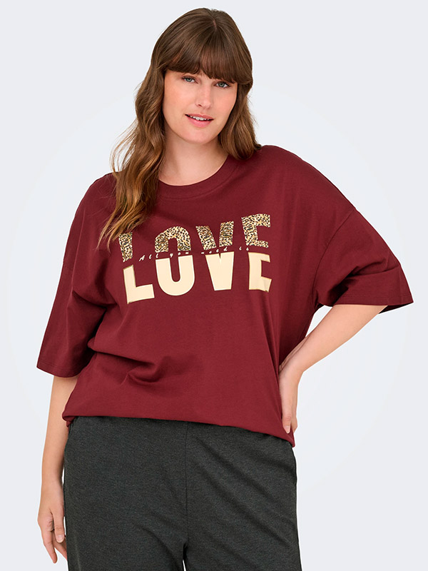 CARKOURTNEY - Plus Size T-shirt fra Only Carmakoma