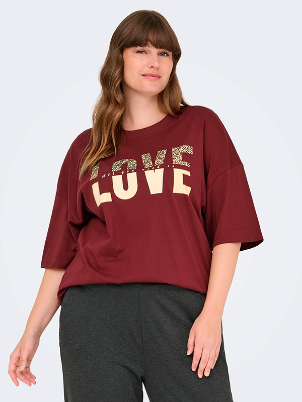 CARKOURTNEY - Plus Size T-shirt fra Only Carmakoma