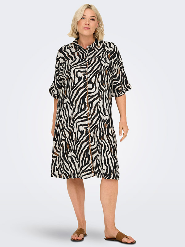 CARBERTE - Plus Size Kjole fra Only Carmakoma