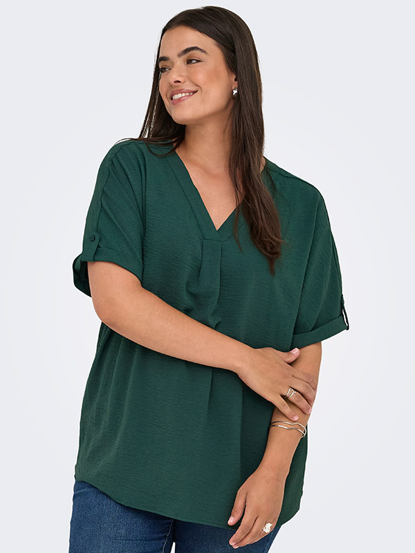 CARMETTA - Plus Size Bluse fra Only Carmakoma