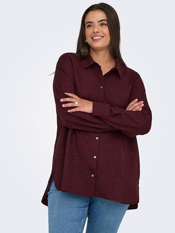 CARBAY - Plus Size Skjorte fra Only Carmakoma