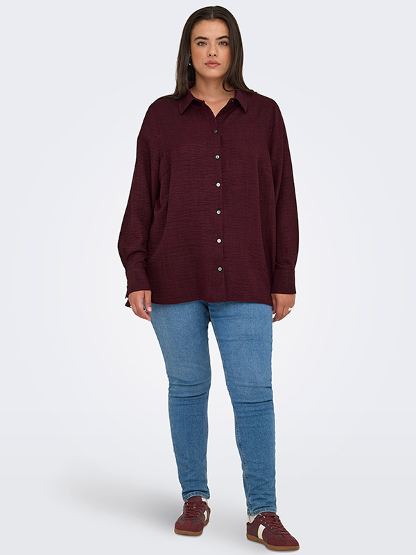 CARBAY - Plus Size Skjorte fra Only Carmakoma