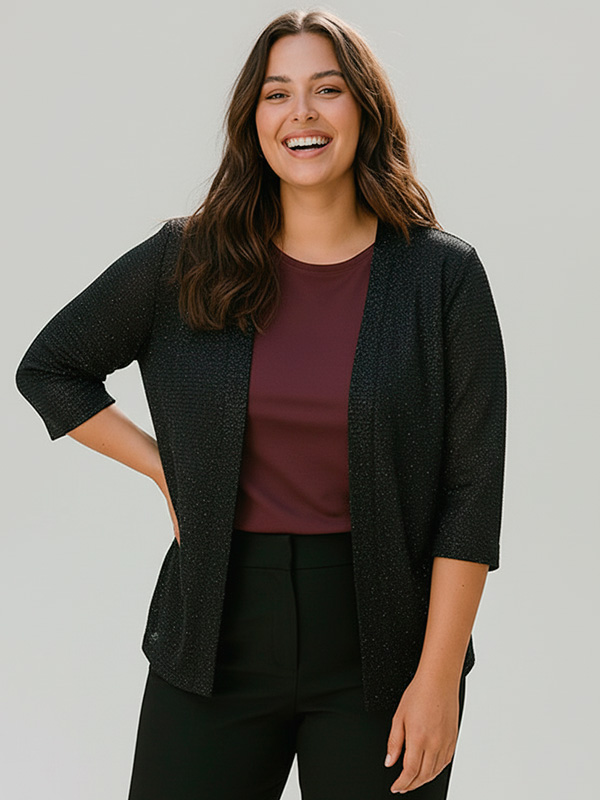 CARSILVANA - Plus Size Cardigan fra Only Carmakoma