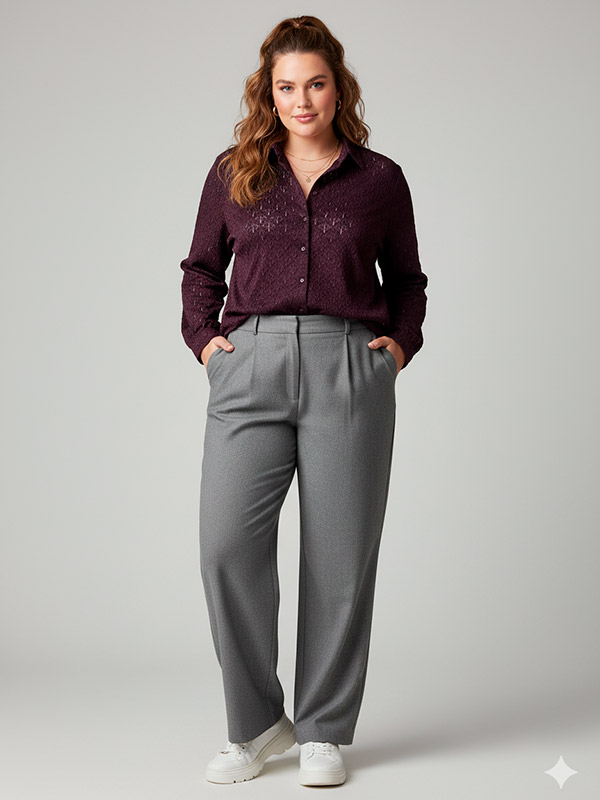 CARAUBREY - Plus Size Skjorte fra Only Carmakoma