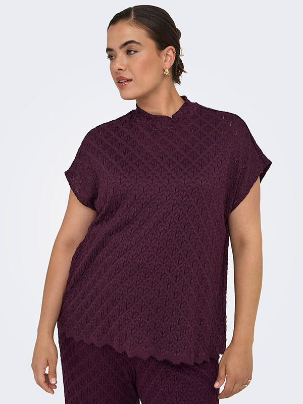 CARAUBREY - Plus Size Bluse fra Only Carmakoma