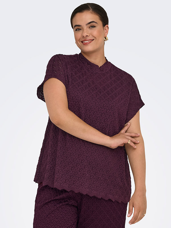 CARAUBREY - Plus Size Bluse fra Only Carmakoma