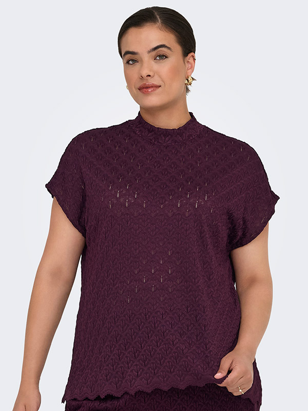 CARAUBREY - Plus Size Bluse fra Only Carmakoma