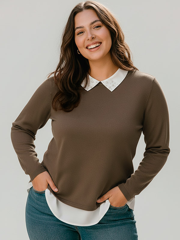 CARALBA - Plus Size Genser fra Only Carmakoma