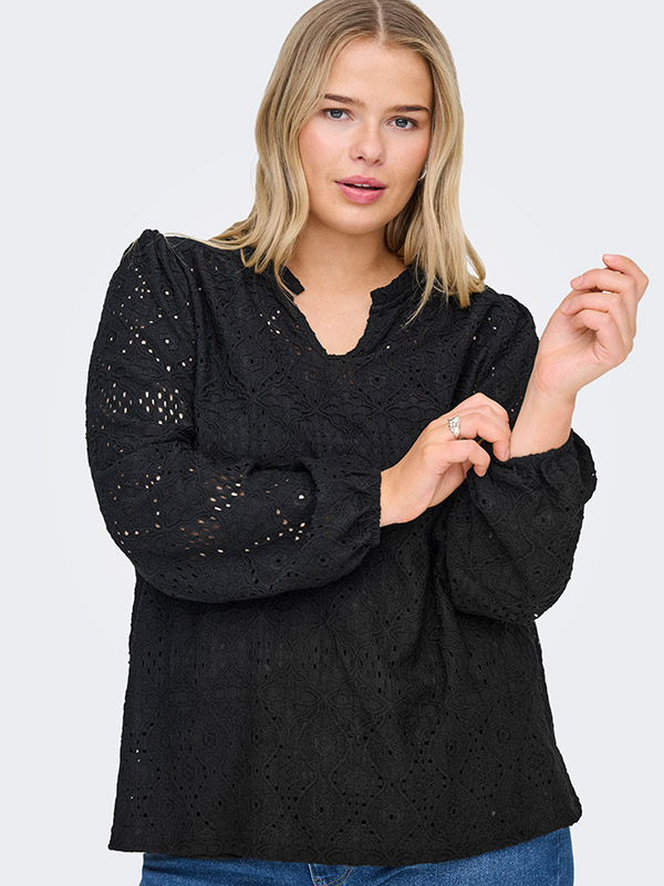 CARLUZIA - Plus Size Bluse fra Only Carmakoma