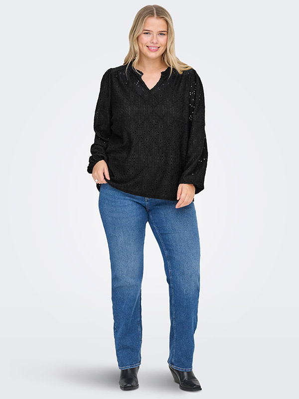 CARLUZIA - Plus Size Bluse fra Only Carmakoma