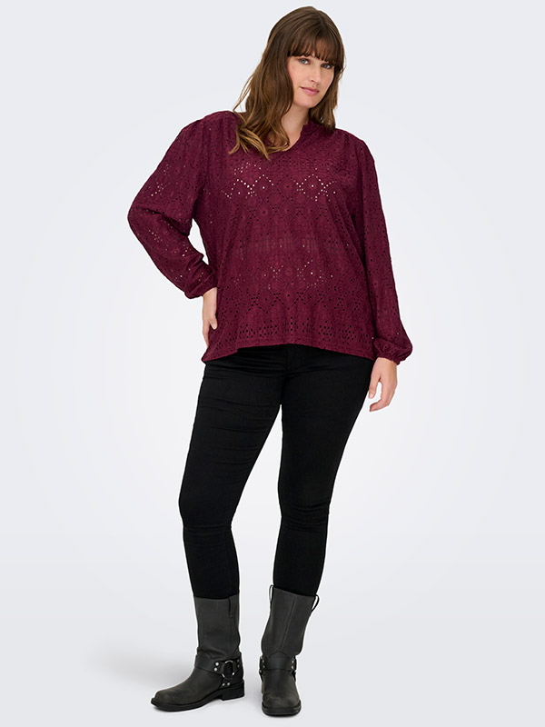 CARLUZIA - Plus Size Bluse fra Only Carmakoma