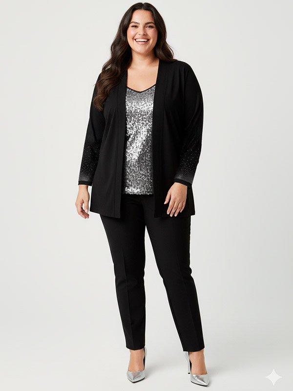CARALBA - Plus Size Cardigan fra Only Carmakoma