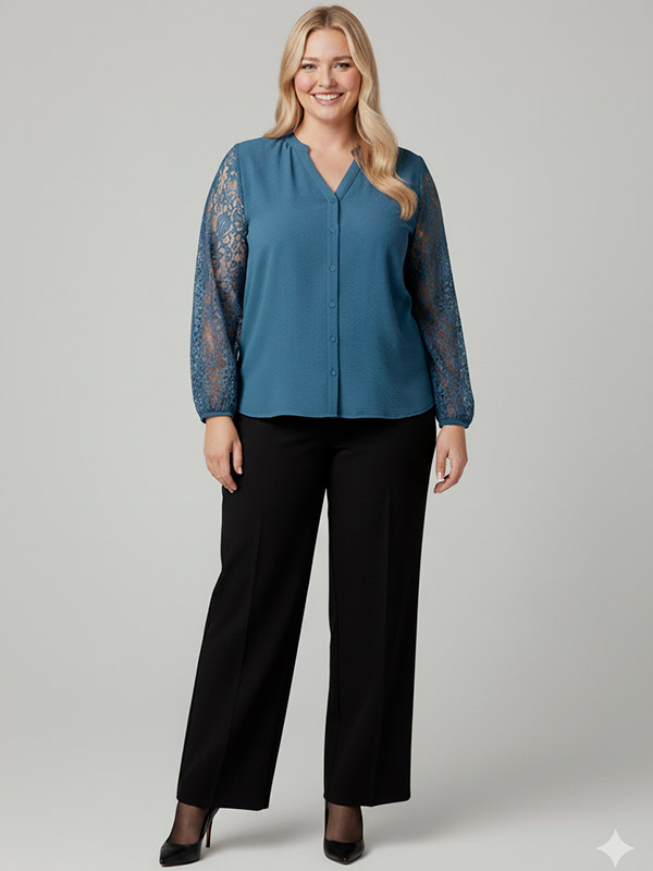 CARKAMMY - Plus Size Bluse fra Only Carmakoma