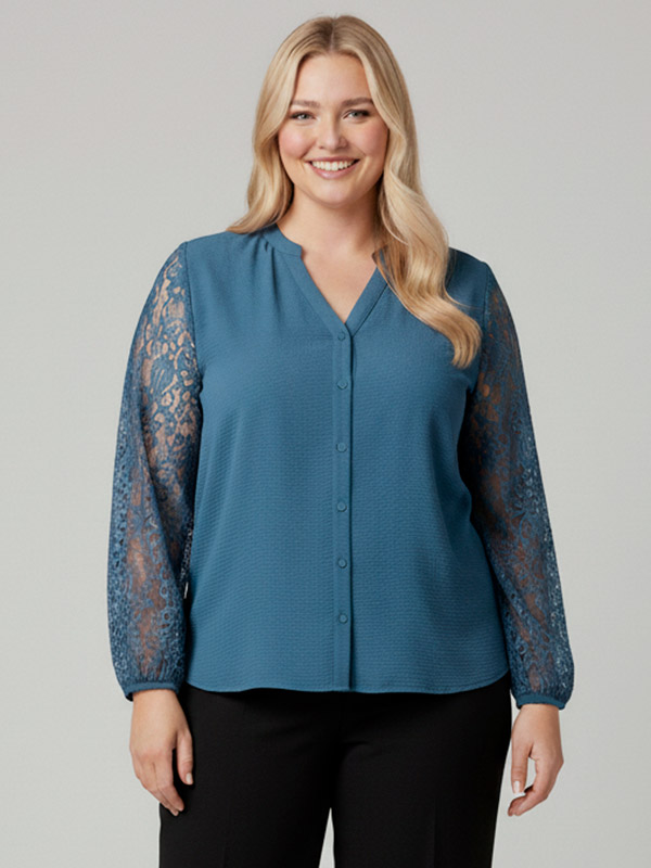 CARKAMMY - Plus Size Bluse fra Only Carmakoma