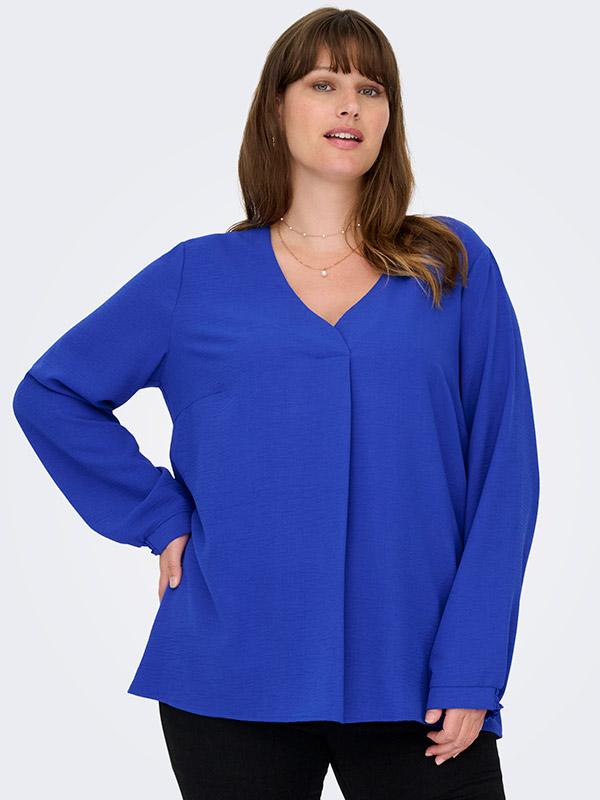 CARMETTA - Plus Size Bluse fra Only Carmakoma
