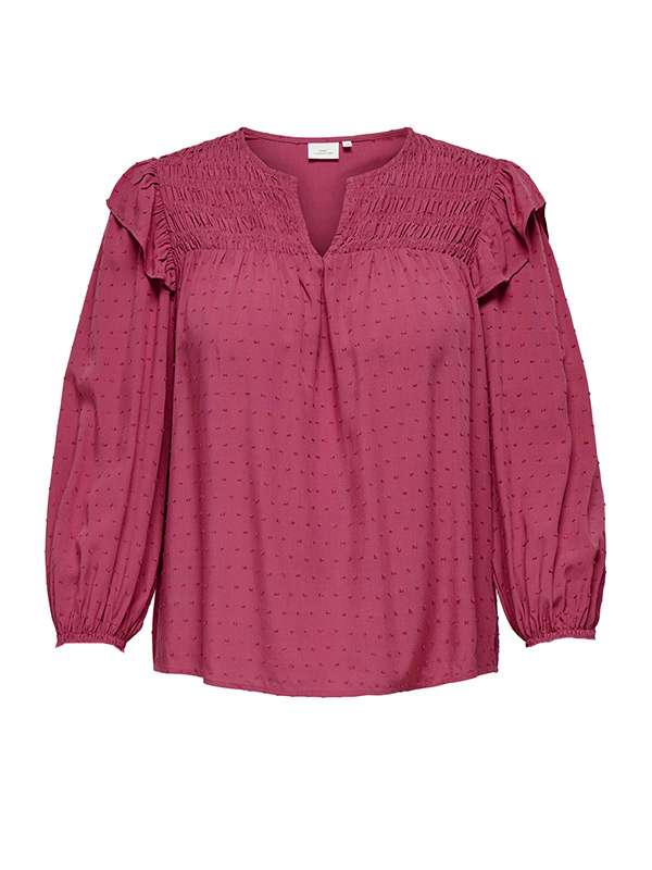 CARLIDA - Plus Size Bluse fra Only Carmakoma