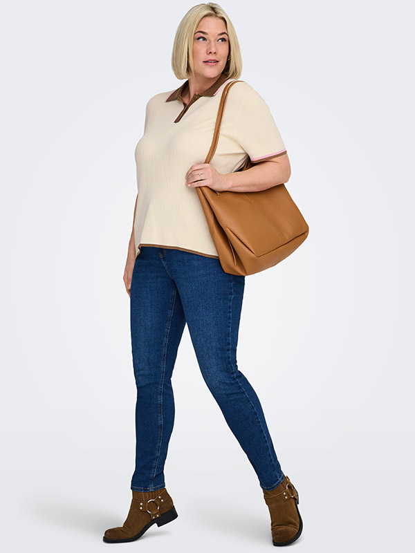 CARMEDDI - Plus Size Bluse fra Only Carmakoma