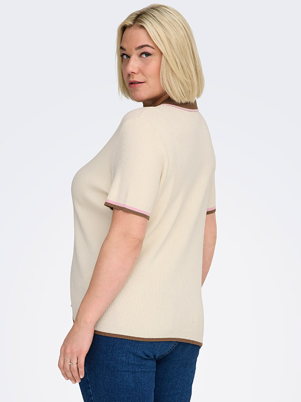 CARMEDDI - Plus Size Bluse fra Only Carmakoma