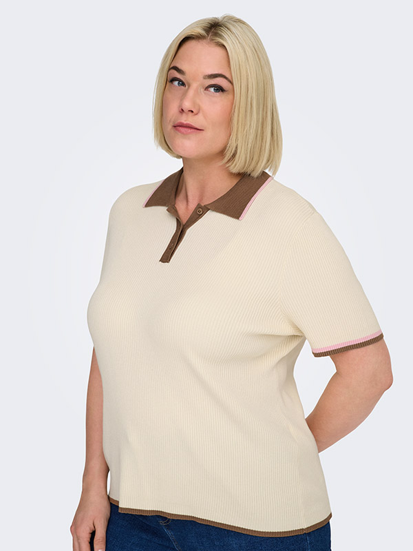CARMEDDI - Plus Size Bluse fra Only Carmakoma