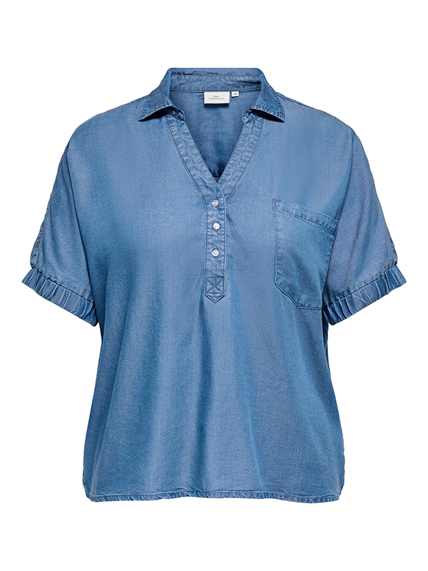 CARCHARIS - Plus Size Bluse fra Only Carmakoma