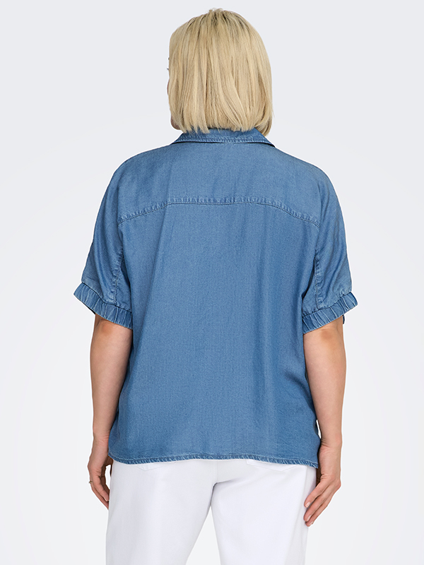 CARCHARIS - Plus Size Bluse fra Only Carmakoma