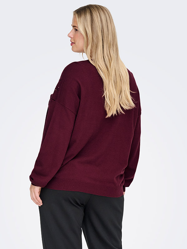 CARHALIFAX - Plus Size Genser fra Only Carmakoma
