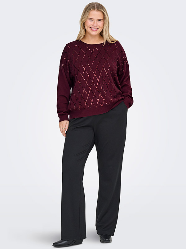 CARHALIFAX - Plus Size Genser fra Only Carmakoma