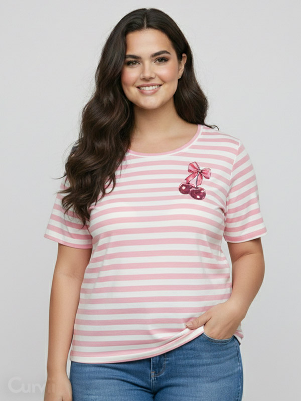 CARKITA - Plus Size T-shirt fra Only Carmakoma
