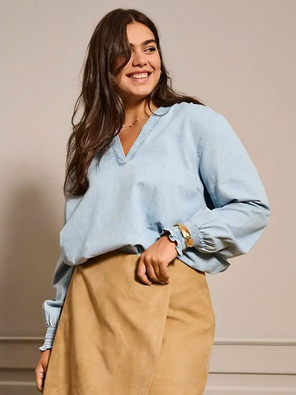 CARMETTA - Plus Size Bluse fra Only Carmakoma