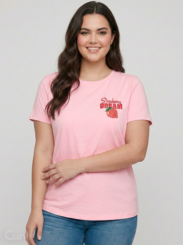 CARADDISON - Plus Size T-shirt fra Only Carmakoma