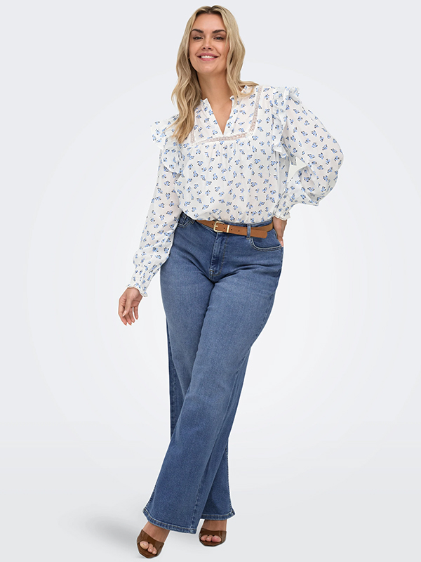 CARIDRIS - Plus Size Bluse fra Only Carmakoma