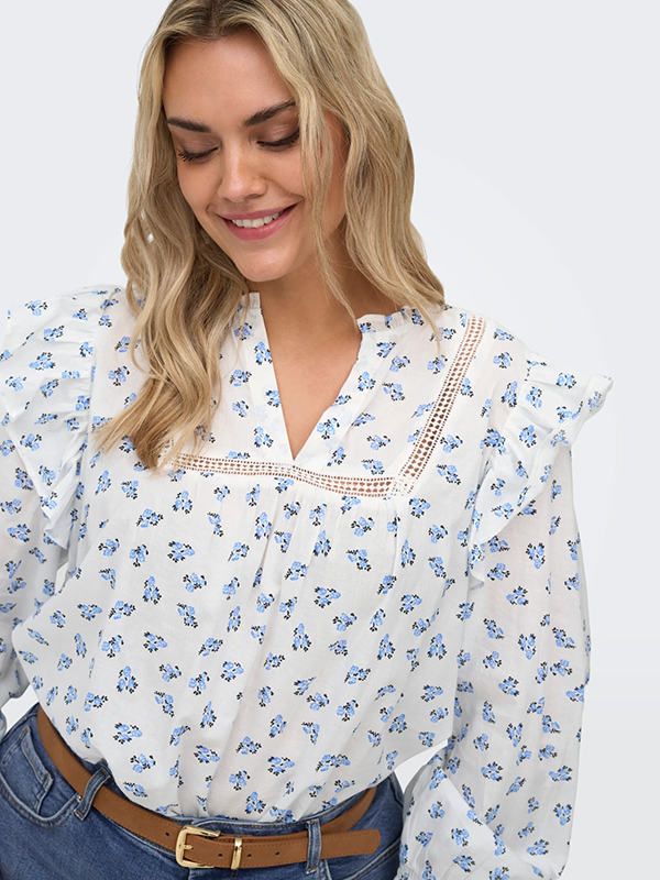 CARIDRIS - Plus Size Bluse fra Only Carmakoma