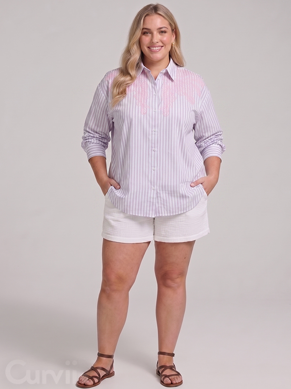 CARLIAH - Plus Size Skjorte fra Only Carmakoma