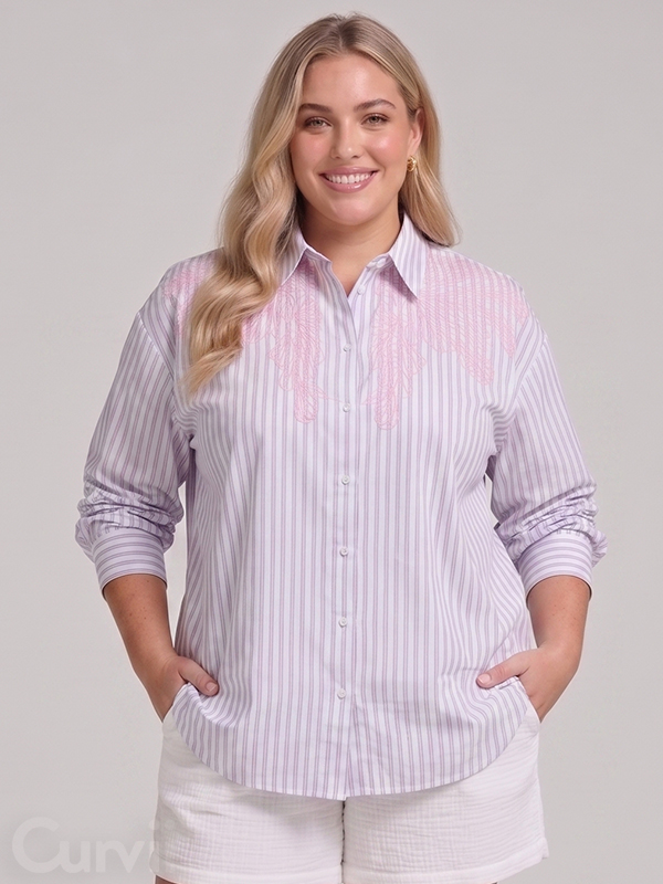 CARLIAH - Plus Size Skjorte fra Only Carmakoma