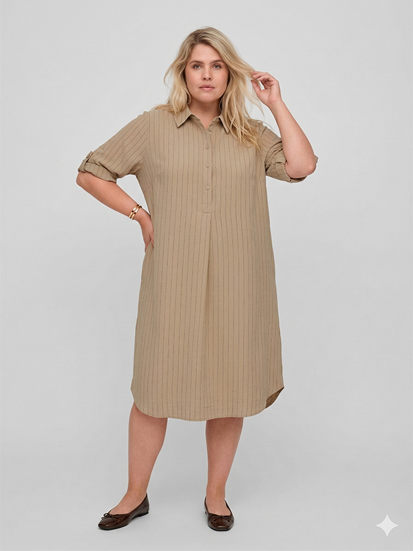 CARELZA - Plus Size Kjole fra Only Carmakoma