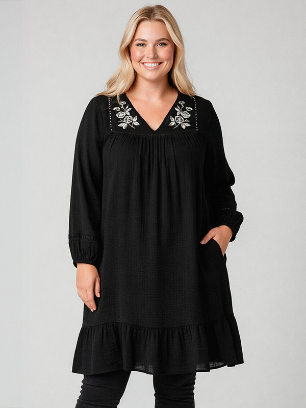 CARTOLA - Plus Size Tunika fra Only Carmakoma