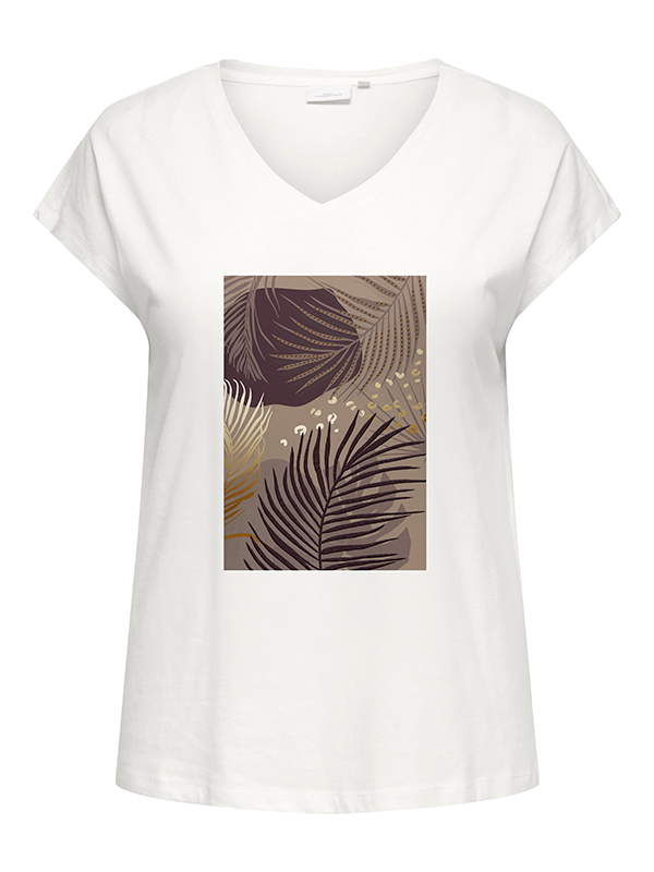 CARCARINA - Plus Size T-skjorte fra Only Carmakoma