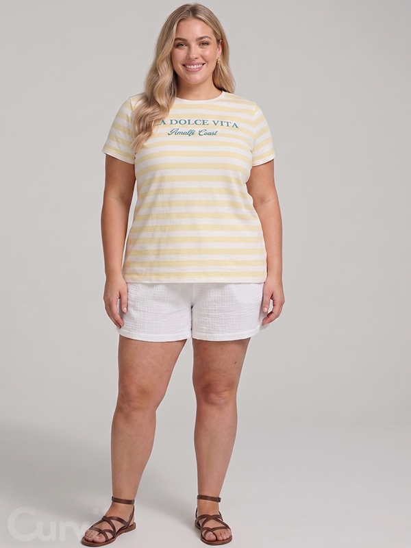 CARCLARA - Plus Size T-skjorte fra Only Carmakoma