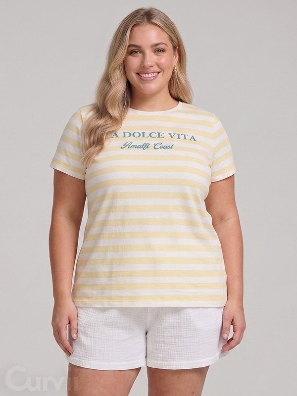 CARCLARA - Plus Size T-skjorte fra Only Carmakoma