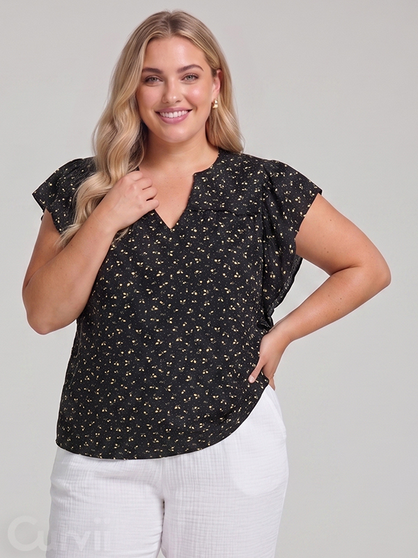 CARALBERTHE - Plus Size Bluse fra Only Carmakoma