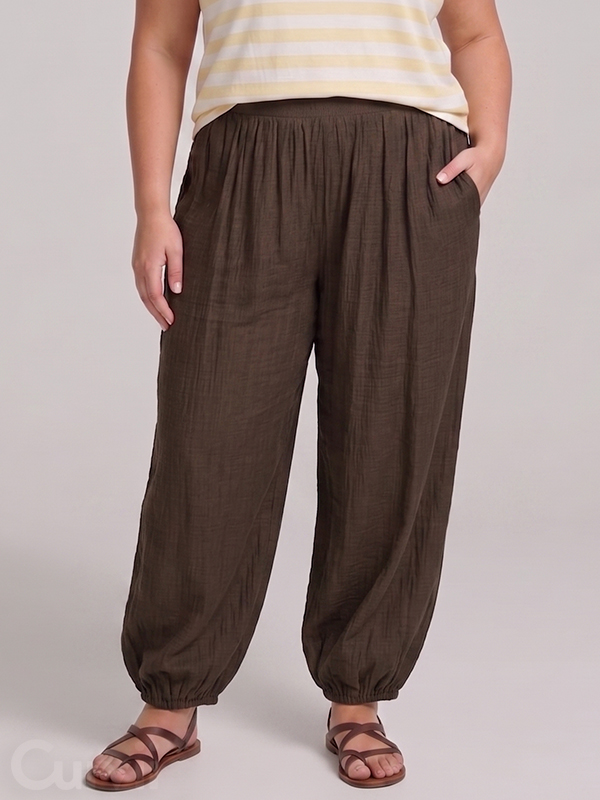 CARCAMILLE - Plus Size Bukser fra Only Carmakoma